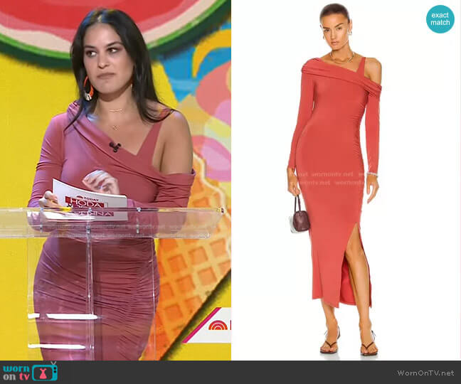 Jonathan Simkhai Samantha Midi Dress worn by Donna Farizan on Today