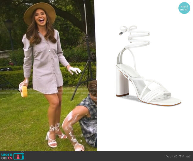 Schutz Glenna Ankle Tie Sandal worn by Gabriela Windey on The Bachelorette