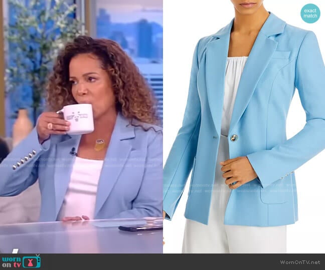 Sergio Hudson Single Button Blazer worn by Sunny Hostin on The View