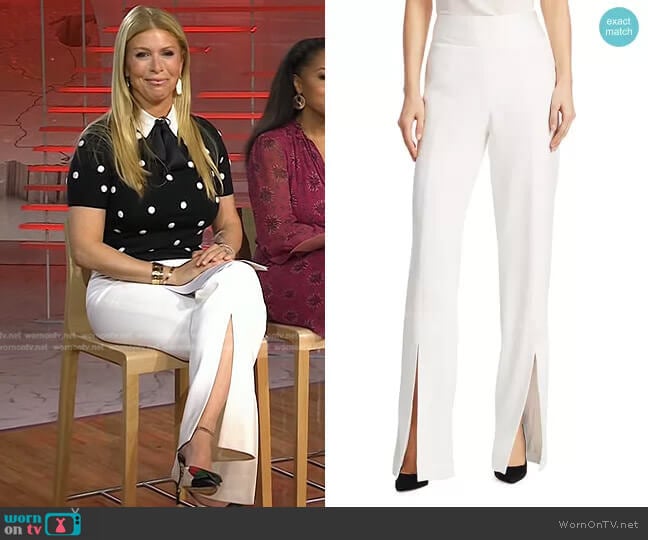 Jonathan Simkhai Slit-Cuff Pants worn by Jill Martin on Today
