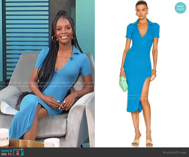 Alix NYC Spencer Dress worn by Zuri Hall on Access Hollywood