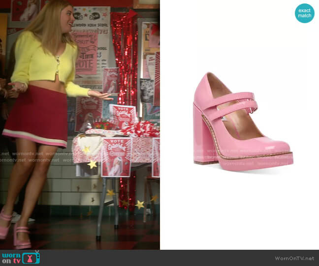 Steve Madden Twice Mary Jane Platform Pump worn by Karen Beasley (Mallory Bechtel) on Pretty Little Liars Original Sin
