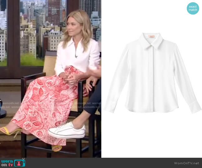Numi The Simone Button-Up Blouse worn by Kelly Ripa on Live with Kelly and Mark