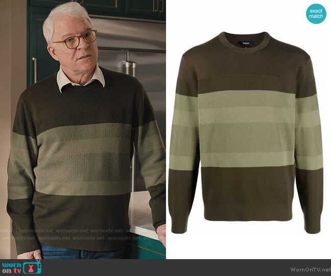 Theory Kamren Novo Meri Crew Neck Sweater worn by Charles-Haden Savage (Steve Martin) on Only Murders in the Building