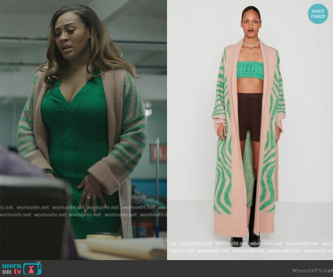 Remain Birger Christensen Pamala Knit Cardigan Green