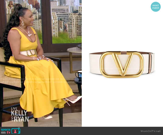 Valentino Garavani VLogo Reversible Leather Belt