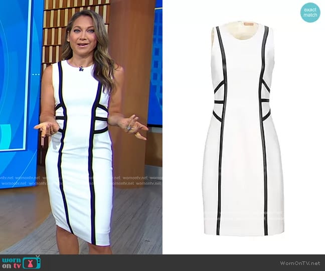 Michael Kors Wool-Blend Dress worn by Ginger Zee on Good Morning America