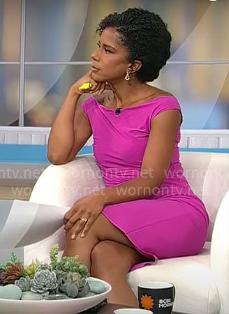 Adriana Diaz’s pink dress on CBS Mornings
