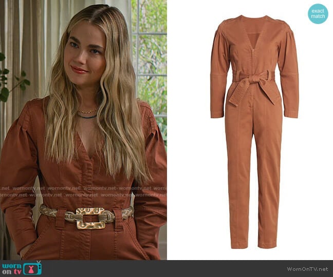 A.L.C. Cade Jumpsuit worn by Maggie (Rebecca Rittenhouse) on Maggie