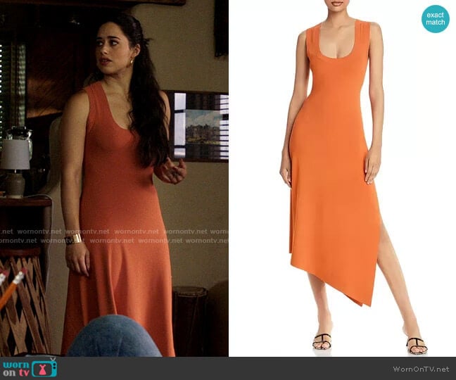 今期⭐︎ヴェリテクール⭐︎ LTD-135 Sandwich Dress WornOnTV: Liz's orange midi tank dress on Roswell New Mexico