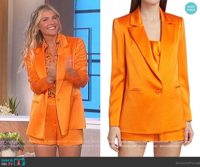 Alice + Olivia Denny Blazer worn by Amanda Kloots on The Talk