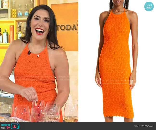Alice + Olivia Jone Halter Neck Dress
