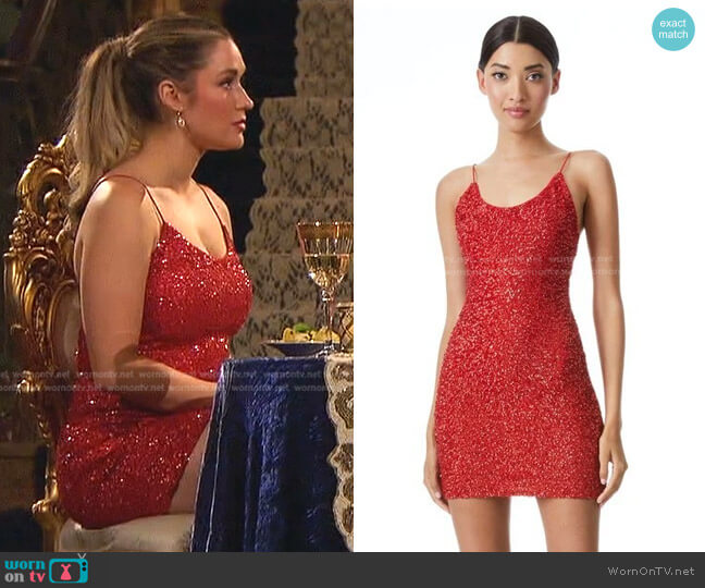 Alice + Olivia Nelle Embellished Dress worn by Rachel Recchia on The Bachelorette