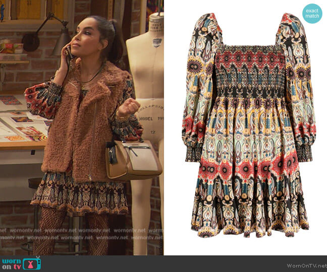 Alice + Olivia Julissa Empire Waist Mini Dress