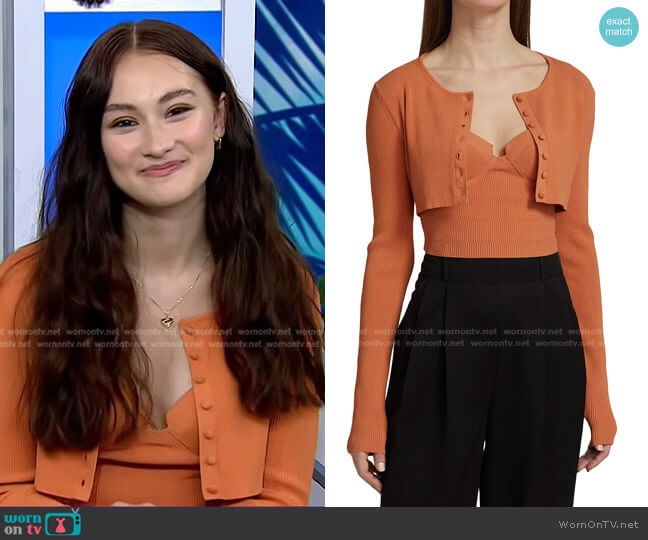 Altuzarra Cropped Ribbed-Knit Sweater