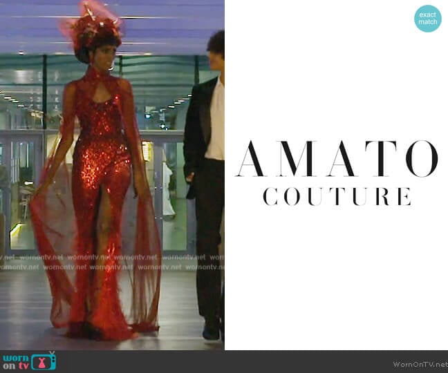 Amato Couture Custom Dress worn by Chanel Ayan (Chanel Ayan) on The Real Housewives of Dubai