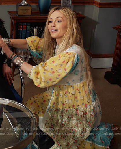 Amy’s floral patchwork dress on All Rise