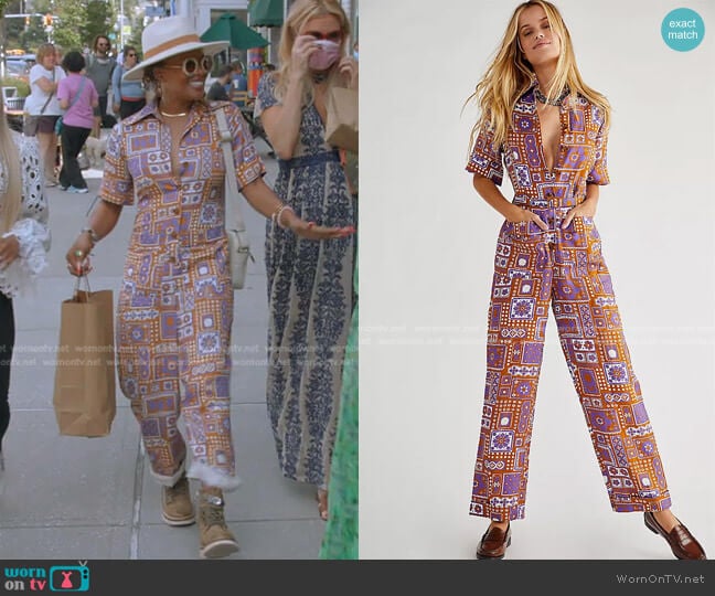 Antik Batik Honoka Jumpsuit worn by Eva Marcille Sterling on The Real Housewives Ultimate Girls Trip