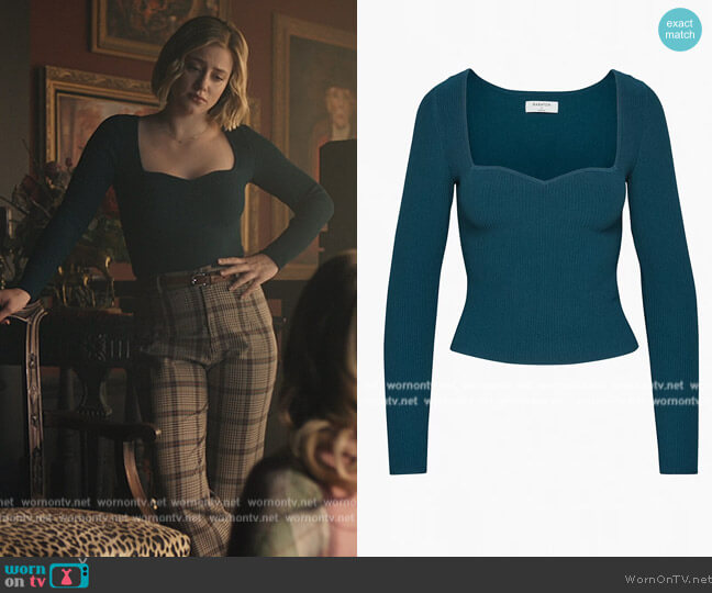 Babaton Sculpt Knit Longsleeve Top worn by Betty Cooper (Lili Reinhart) on Riverdale