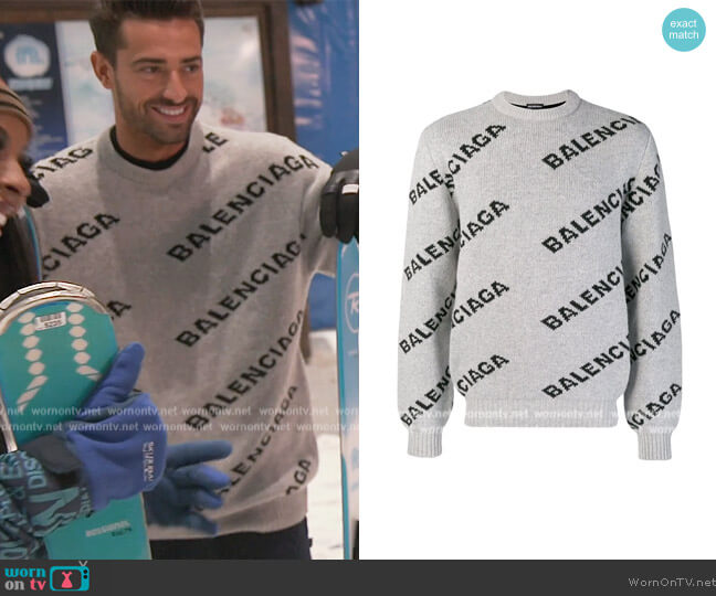 Balenciaga Logo crew neck sweater