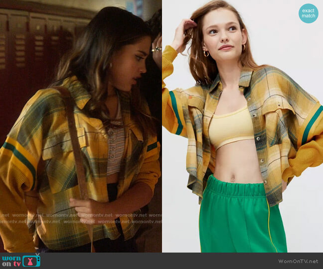 BDG Caleb Sporty Flannel Shirt worn by Noa Olivar (Maia Reficco) on Pretty Little Liars Original Sin