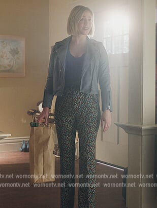Betty’s black floral pants on Riverdale