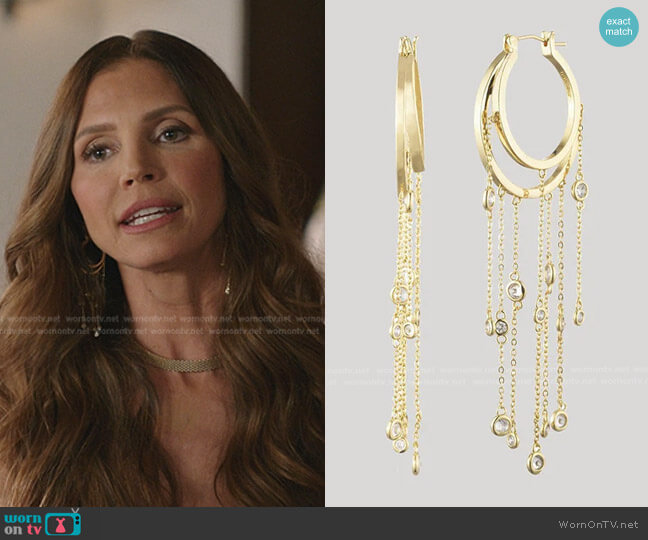 Bonheur Juliette Crystal-Embellished Chain Earrings