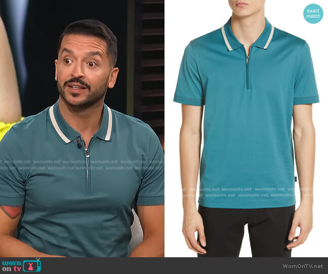 Boss Polston Zip Polo