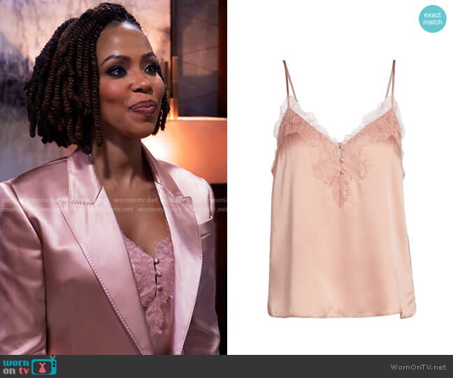 Cami NYC Brian Silk Cami Top worn by Andrea Barnes (Kj Smith) on Tyler Perrys Sistas