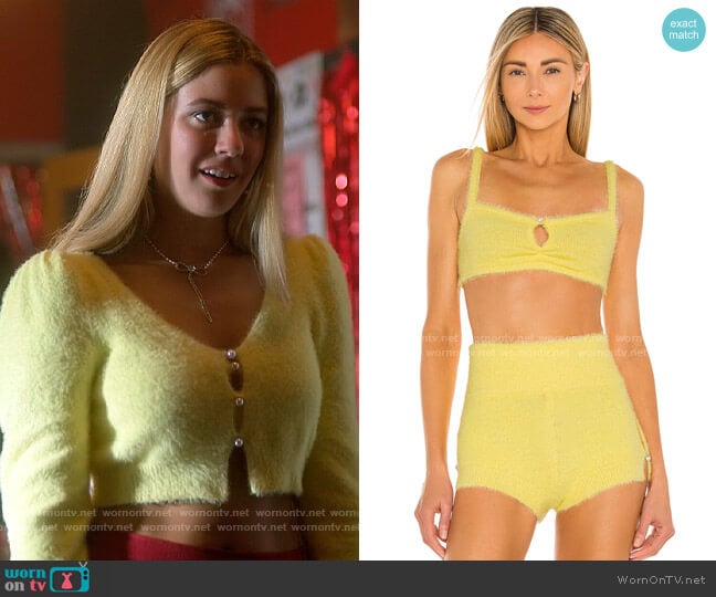 Camila Coelho Genevieve Knit Bralette worn by Karen Beasley (Mallory Bechtel) on Pretty Little Liars Original Sin