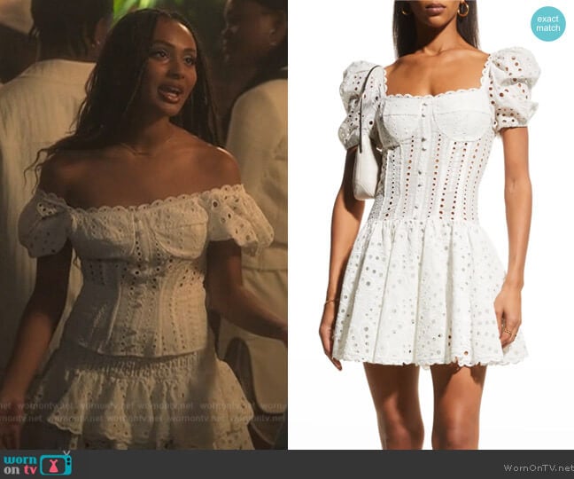 Charo Ruiz Ibiza Yara Short Corset Lace Dress