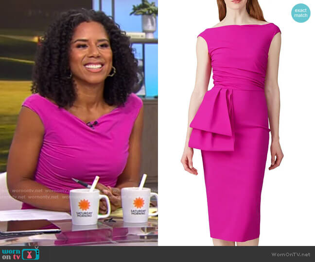 Chiara Boni La Petite Robe Cassie Dress worn by Adriana Diaz on CBS Mornings