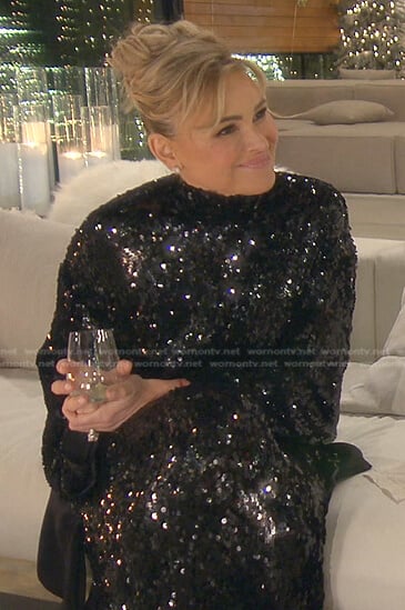 Diana’s black sequin gown on The Real Housewives of Beverly Hills