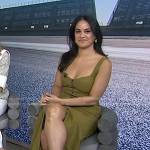 Donna’s khaki button front midi dress on Today
