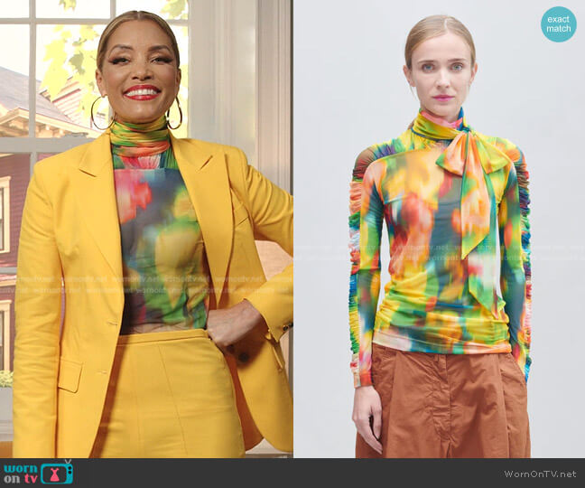 Dries Van Noten Long Sleeve T-Shirt worn by Dominique Deveraux (Michael Michele) on Dynasty