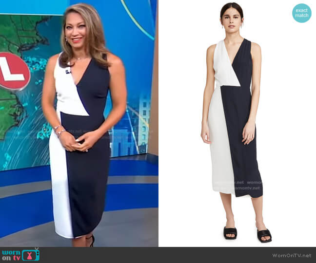 Equipment Galane Dress worn by Ginger Zee on Good Morning America