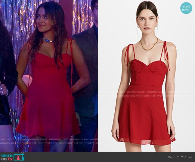 Fame and Partners Elham Dress worn by Noa Olivar (Maia Reficco) on Pretty Little Liars Original Sin