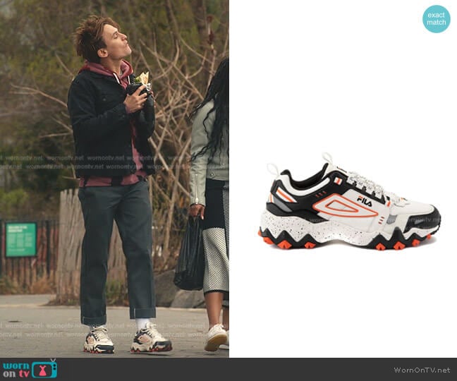 Fila Oakmont TR Mid Sneakers worn by Michael (Moses Storm) on Everythings Trash