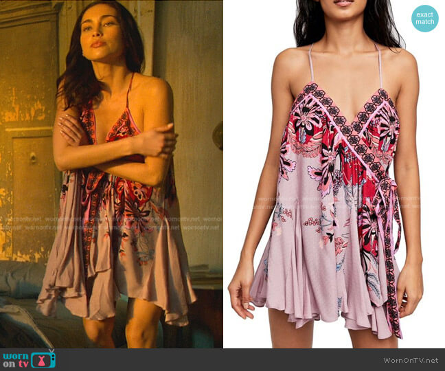 Free People Magic Garden Slip Dress worn by Isabella (Priscilla Quintana) on Good Trouble
