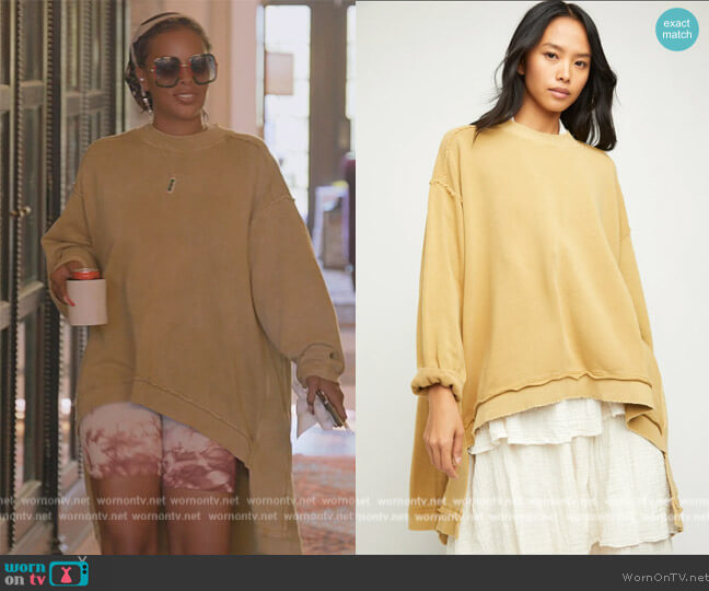 Free People Iggy Pullover worn by Eva Marcille Sterling on The Real Housewives Ultimate Girls Trip