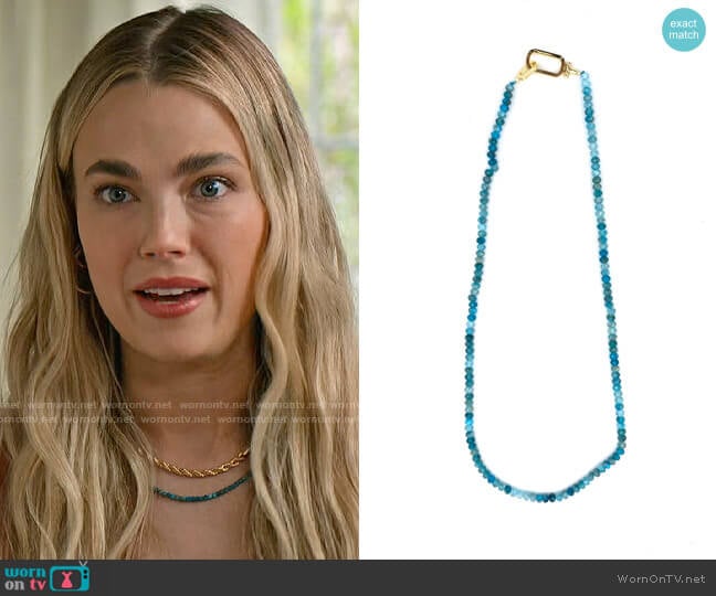 Gorjana Power Stone Necklace worn by Maggie (Rebecca Rittenhouse) on Maggie