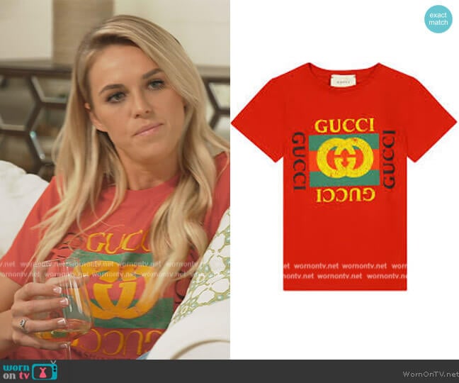 Gucci Short Sleeved T-shirt worn by Olivia Flowers on Southern Charm