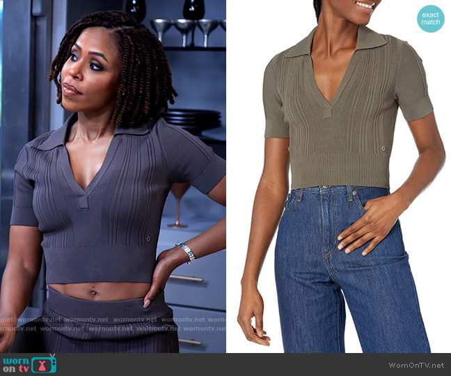 Guess Amalia Top worn by Andrea Barnes (Kj Smith) on Tyler Perrys Sistas