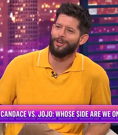 Hunter’s yellow polo on E! News