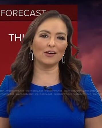 Iris’s black drop earrings on Good Morning America