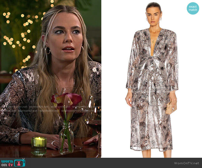 IRO Rouniea Dress worn by Maggie (Rebecca Rittenhouse) on Maggie