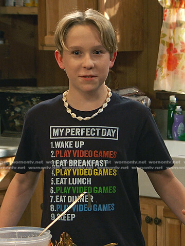 Jake’s My Perfect Day print tee on Bunkd