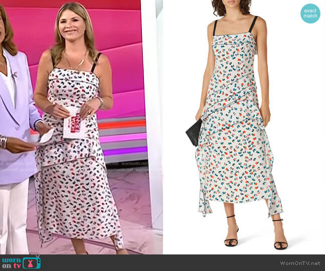 Jason Wu Printed Dress worn by Jenna Bush Hager on Today
