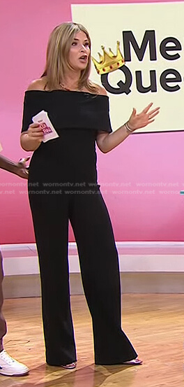 Jenna’s black off-shoulder jumpsuit on Today