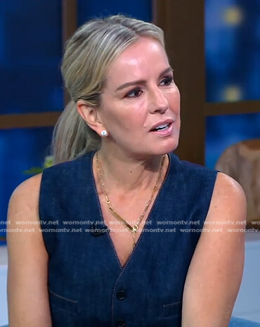 Jennifer’s denim vest on Good Morning America